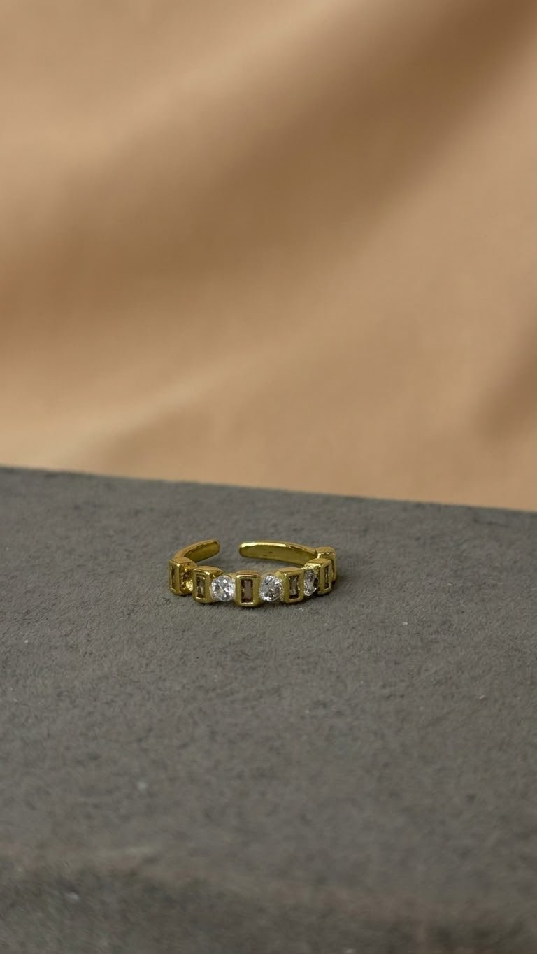 Gem Open Ring