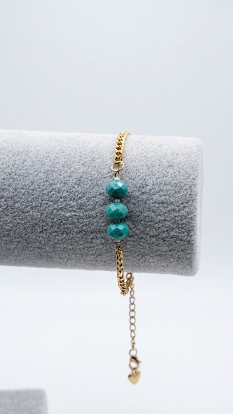 Turquoise Trio Chain Bracelet