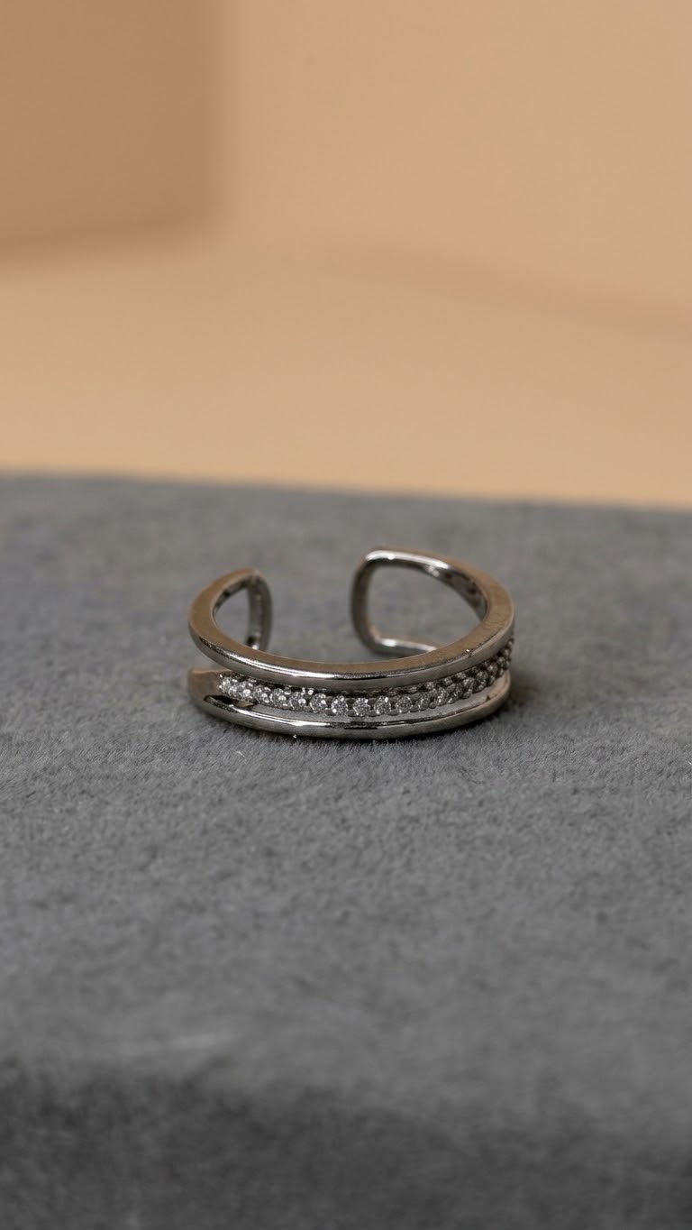 Eclipse Pave Open Ring
