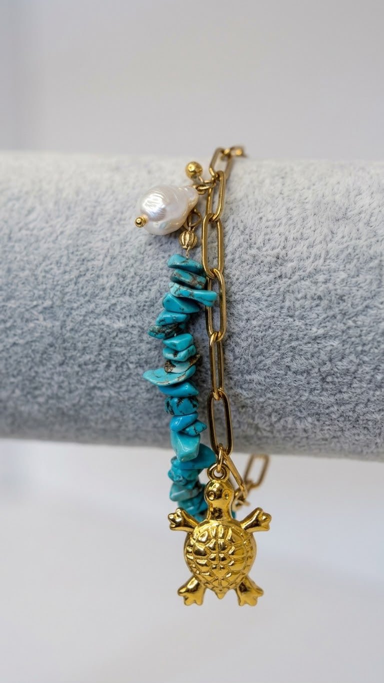 Turtle Charm Bracelet