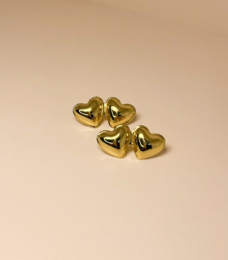 Twin Heart Earrings