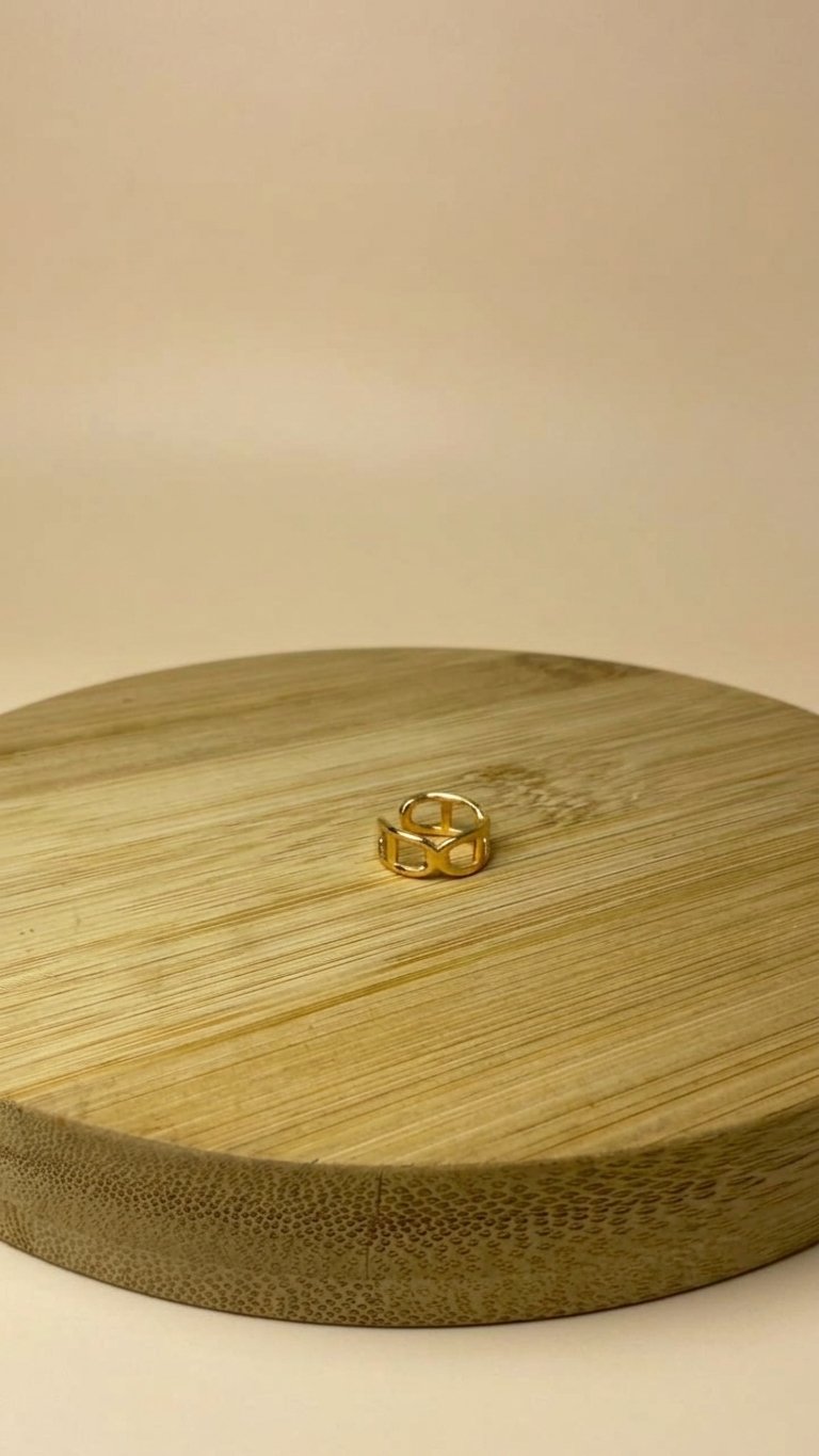Geometric Anchor Ear Cuff