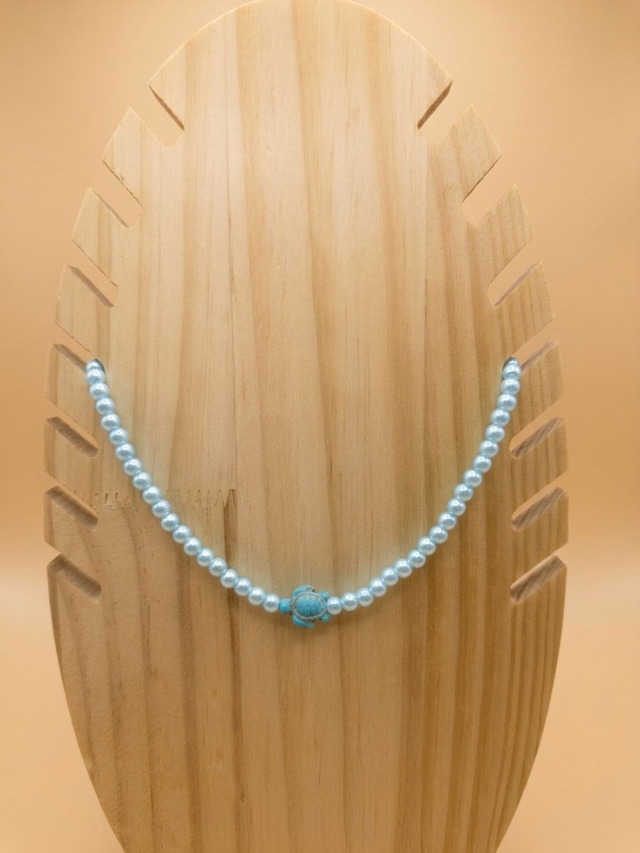 Ocean Blue Sea Turtle Choker